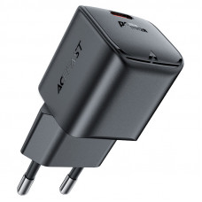 Мережевий зарядний пристрій ACEFAST A73 mini PD20W GaN USB-C charger Black (6974316282648)