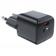 Мережевий зарядний пристрій ACEFAST A73 mini PD20W GaN USB-C charger Black (6974316282648)