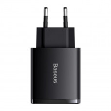 Мережевий зарядний пристрій Baseus Compact Quick Charger 2U+C 30W EU Чорний