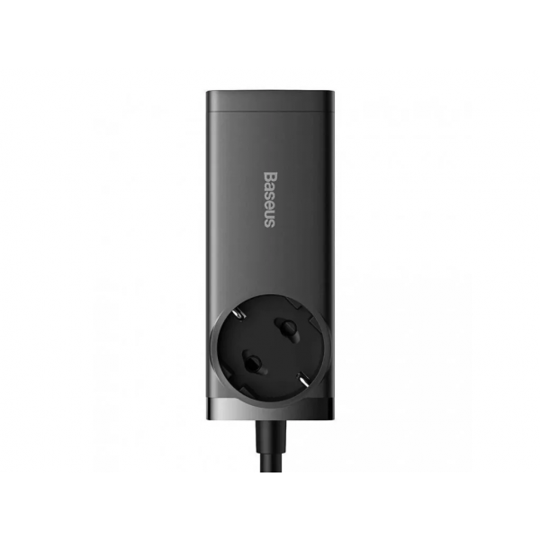 Мережевий зарядний пристрій Baseus GaN3 Pro Desktop Powerstrip AC+2U+2C 100W EU Black (With Mini White Cable Type-C to Type-C 100W(20V/5A) 1m Black） (PSZM000401)