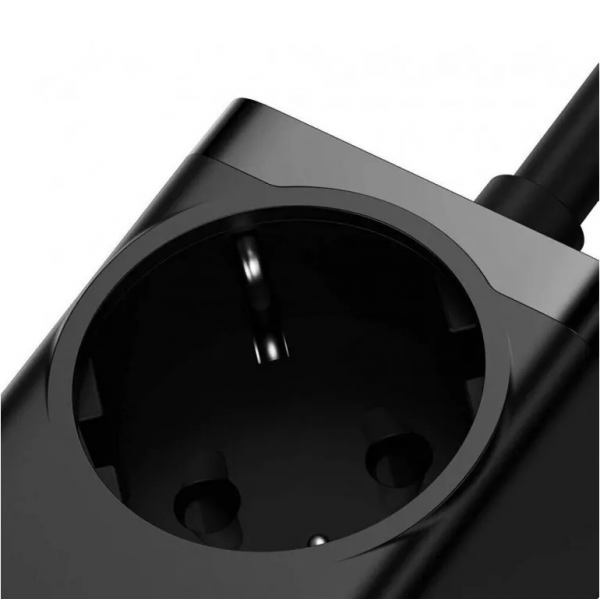 Мережевий зарядний пристрій Baseus GaN3 Pro Desktop Powerstrip AC+2U+2C 100W EU Black (With Mini White Cable Type-C to Type-C 100W(20V/5A) 1m Black） (PSZM000401)