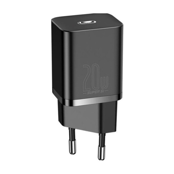 Мережевий зарядний пристрій Baseus Super Si Quick Charger 1C 20W EU Black