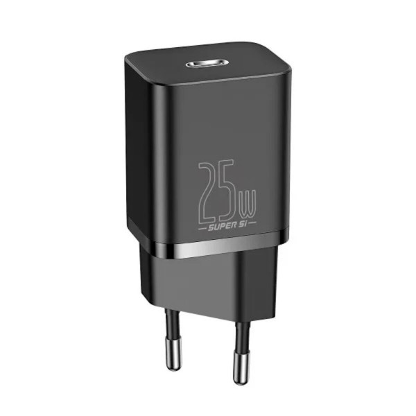 Мережевий зарядний пристрій Baseus Super Si Quick Charger 1C 25W EU Black