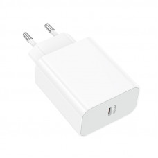 Мережевий зарядний пристрій BOROFONE BA107A Stellar single port PD30W charger (EU) White (6941991125348)