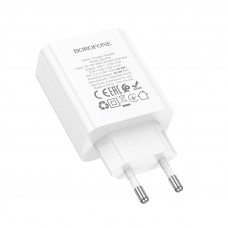 Мережевий зарядний пристрій BOROFONE BA107A Stellar single port PD30W charger (EU) White (6941991125348)