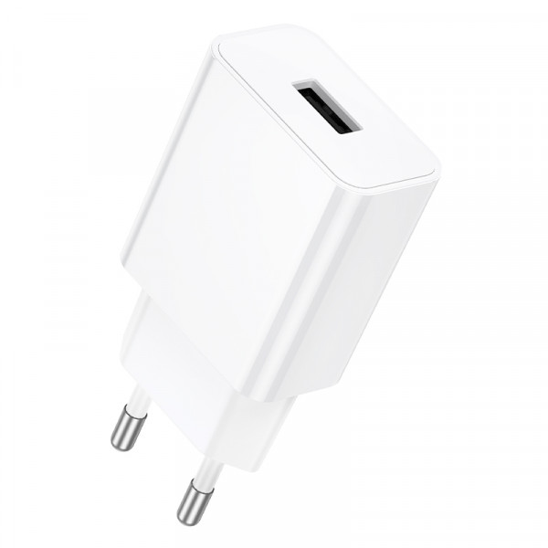 Мережевий зарядний пристрій BOROFONE BA110A Lemi single port charger (EU) White (6941991126949)