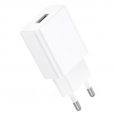 Мережевий зарядний пристрій BOROFONE BA110A Lemi single port charger (EU) White (6941991126949)