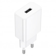 Мережевий зарядний пристрій BOROFONE BA110A Lemi single port charger (EU) White (6941991126949)