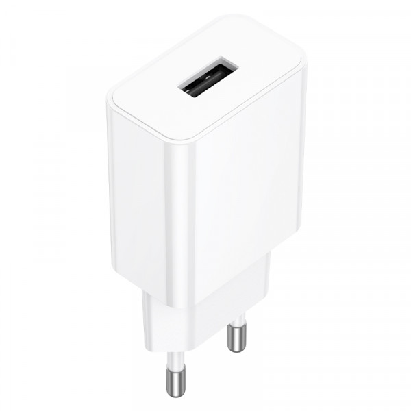 Мережевий зарядний пристрій BOROFONE BA110A Lemi single port charger (EU) White (6941991126949)
