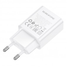 Мережевий зарядний пристрій BOROFONE BA110A Lemi single port charger (EU) White (6941991126949)