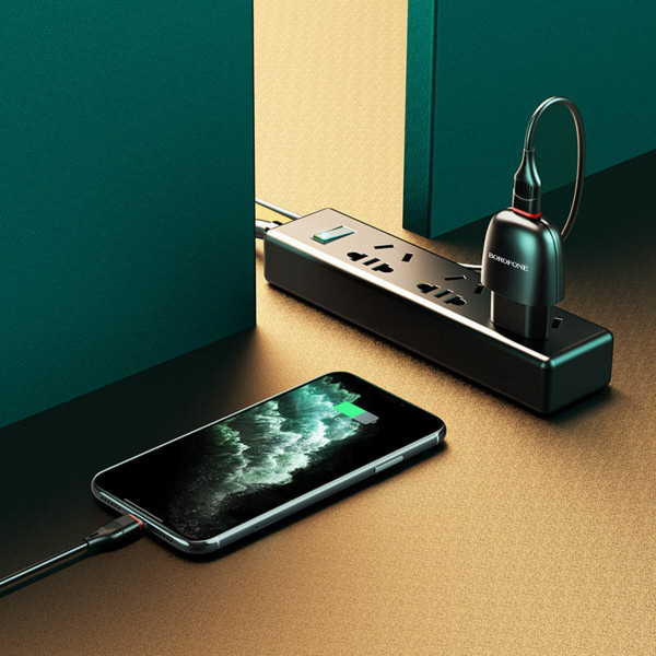Мережевий зарядний пристрій BOROFONE BA49A Vast power single port charger 10.5W Чорний