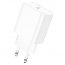 Мережевий зарядний пристрій BOROFONE BA71A Power single Port PD20W charger Білий