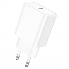 Мережевий зарядний пристрій BOROFONE BA71A Power single Port PD20W charger Білий