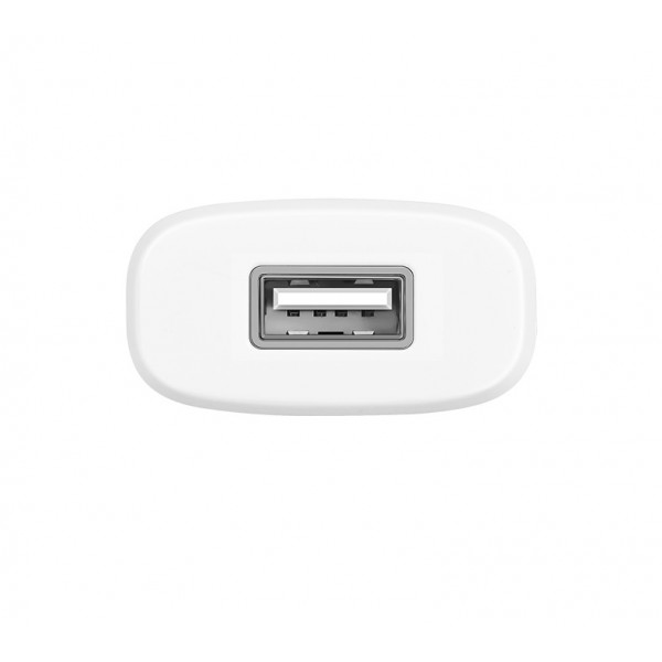 Мережевий зарядний пристрій HOCO C11 Smart single USB (iP cable) charger set 5W White (6957531047735)