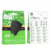 Мережевий зарядний пристрій HOCO CS82A Excellent single port PD20W charger with digital display(EU) Black (6942007664493)
