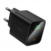 Мережевий зарядний пристрій HOCO CS82A Excellent single port PD20W charger with digital display(EU) Black (6942007664493)