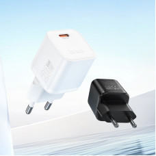 Мережевий зарядний пристрій HOCO N64 Ingenious single port PD20W charger BLack (6942007655101)