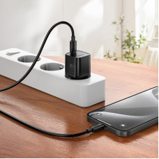 Мережевий зарядний пристрій HOCO N64 Ingenious single port PD20W charger BLack (6942007655101)