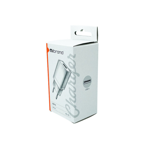 Мережевий зарядний пристрій Mibrand MI-01 Travel Charger USB-A 5W White