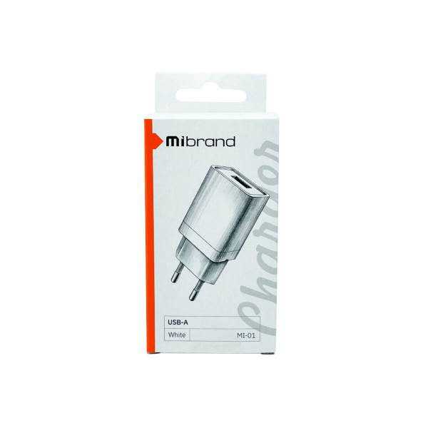 Мережевий зарядний пристрій Mibrand MI-01 Travel Charger USB-A 5W White