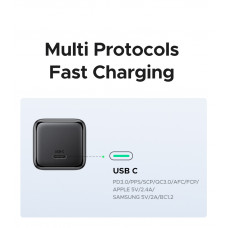 Мережевий зарядний пристрій UGREEN X517 25W USB-C GaN Fast Charger Black (UGR-65736)