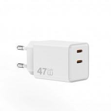 Мережевий зарядний пристрій WIWU Cube 67W 2C+A GaN Fast Charger Wi-G026 EU White (6977703656800)