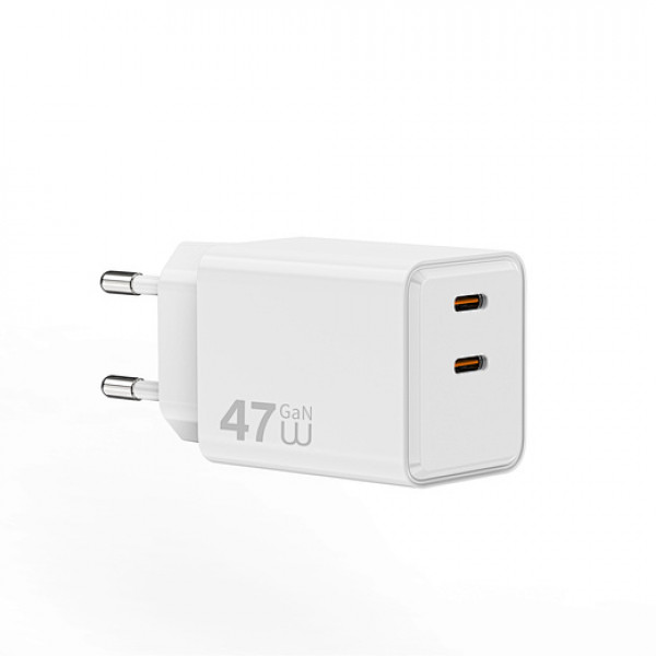 Мережевий зарядний пристрій WIWU Cube 67W 2C+A GaN Fast Charger Wi-G026 EU White (6977703656800)