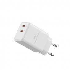 Мережевий зарядний пристрій WIWU Cube 67W 2C+A GaN Fast Charger Wi-G026 EU White (6977703656800)
