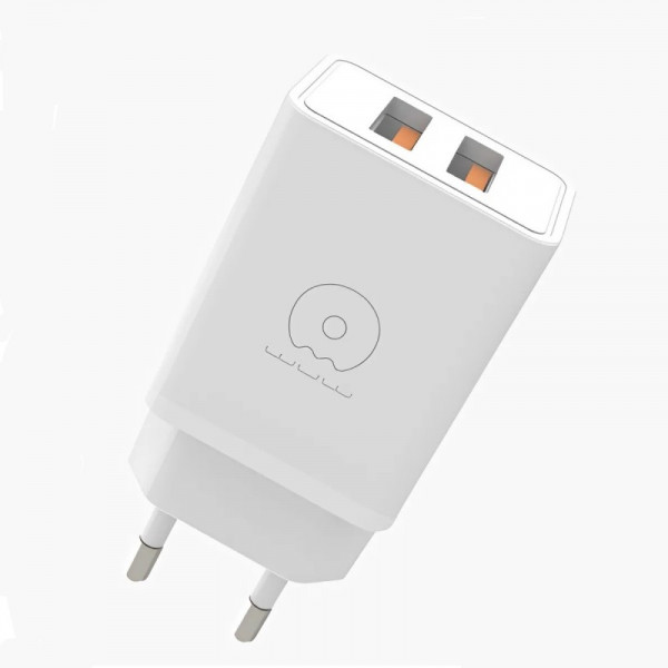 Мережевий зарядний пристрій WUW-C155 2USB 3.1A white (WUW-C155)
