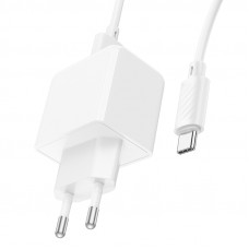 Мережевий зарядний пристрій з кабелем HOCO CS11A Ocean single port charger set(Type-C) White (6942007603614)