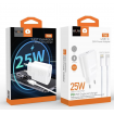Мережевий зарядний пристрій з кабелем WUW-T86L PD 25W fast charger + USB C to lighting set (6972573338207)