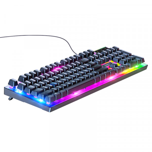 Миша + клавіатура HOCO GM18 Luminous gaming keyboard and mouse set Black (6931474783684)