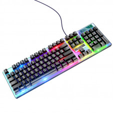 Миша + клавіатура HOCO GM18 Luminous gaming keyboard and mouse set Black (6931474783684)