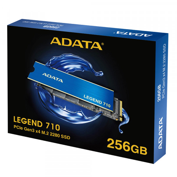 Накопичувач SSD M.2 ADATA LEGEND 710 256GB 2280 PCIeGen 3x4 3D NAND Read/Write: 2100/1000 MB/sec (ALEG-710-256GCS)