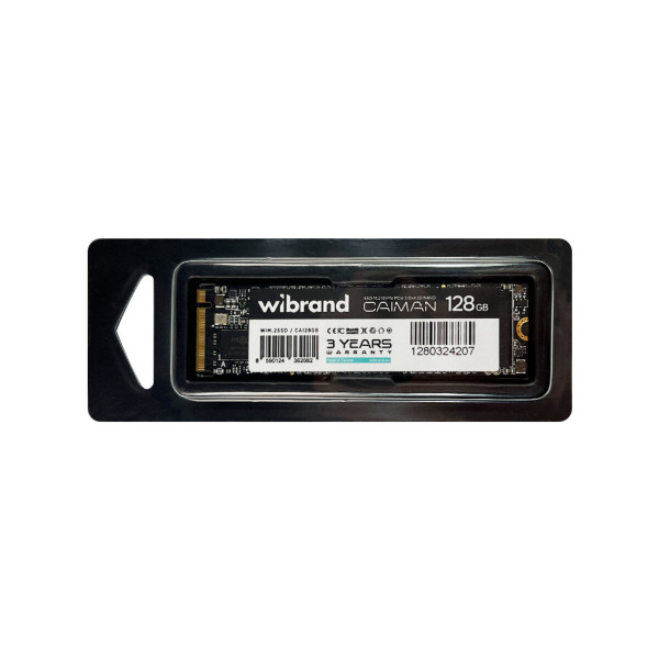 Накопичувач SSD M.2 Wibrand Caiman 128GB NVMe 2280 PCIe 3.0 3D NAND