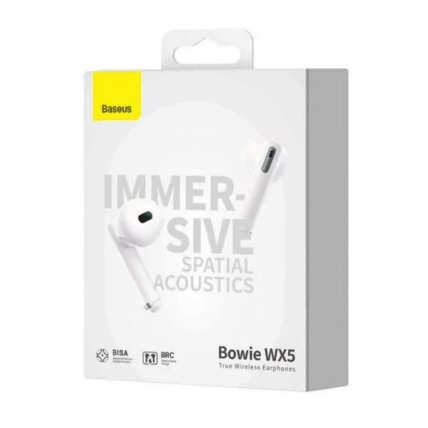 Навушники Baseus Bowie WX5 True Wireless Earphones Білий