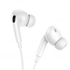 Навушники BOROFONE BM100 Pro Fuente universal earphones with microphone White (6941991121760)