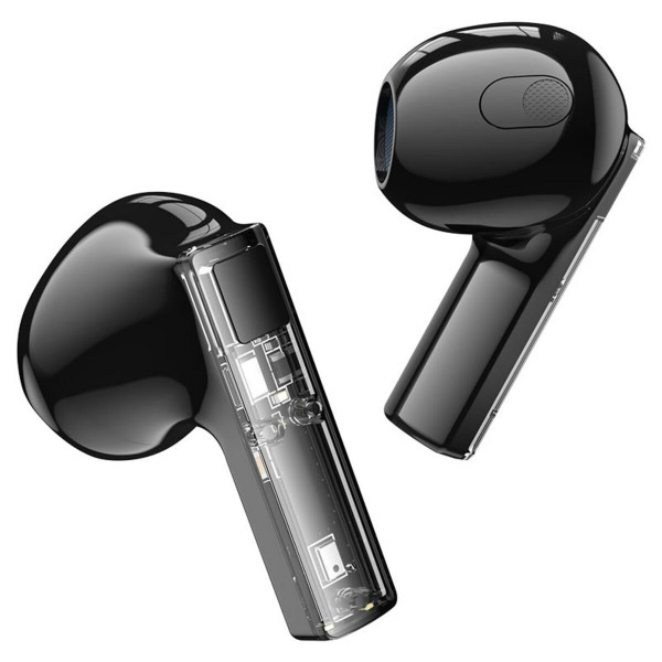 Навушники BOROFONE BW23 Crystal bean Transparent Edition true wireless BT headset Jazz Чорний