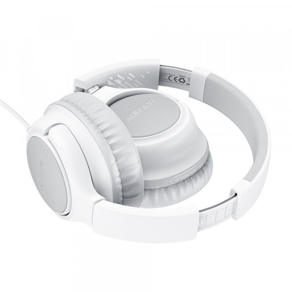 Навушники дротові ACEFAST H18 wired headset for kids Grey White (6974316287032)