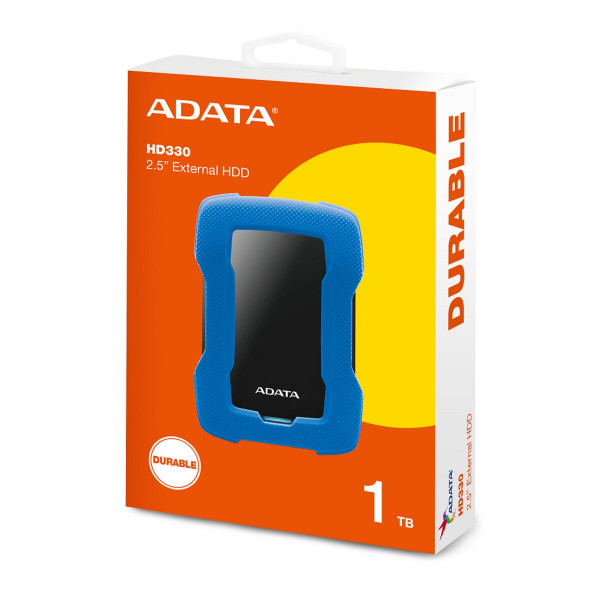 PHD External 2.5'' ADATA USB 3.1 DashDrive Durable HD330 1TB Блакитний