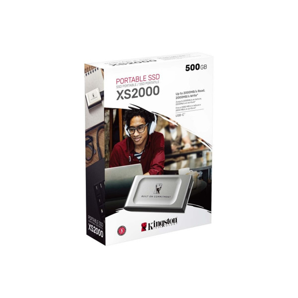 Портативний SSD Kingston XS2000 BOC 500GB USB 3.2 Gen2 (2x2) Type-C 3D NAND