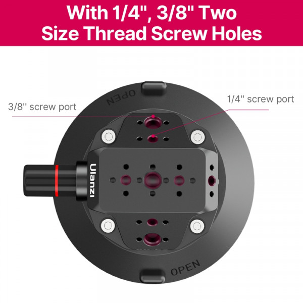 Присоска з швидкозмінним кріпленням Ulanzi SC-02 Extended Vacuum Suction Cup 4.5 inches (3090)