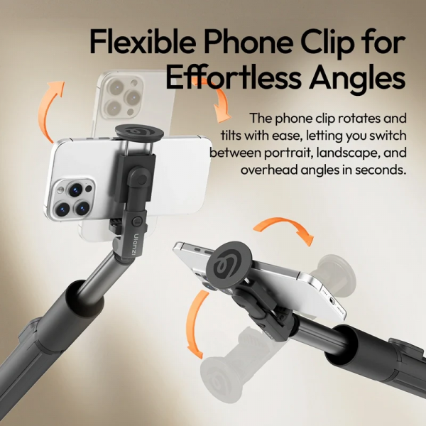 Селфі-монопод Ulanzi Ulanzi MT86 Automatic Phone Tripod(Phone Clamp,Black) (S023)