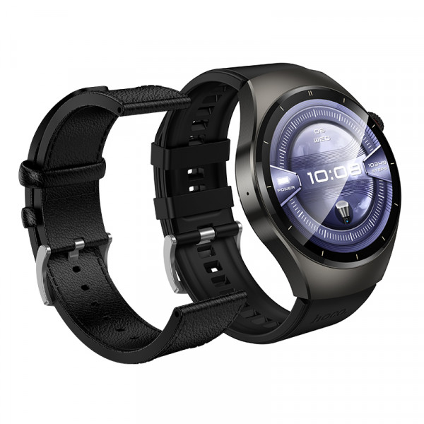 Смарт-годинник HOCO Y40 38mm. 315 mAh. IP67 Smart watch(call version) Black (6942007672078)