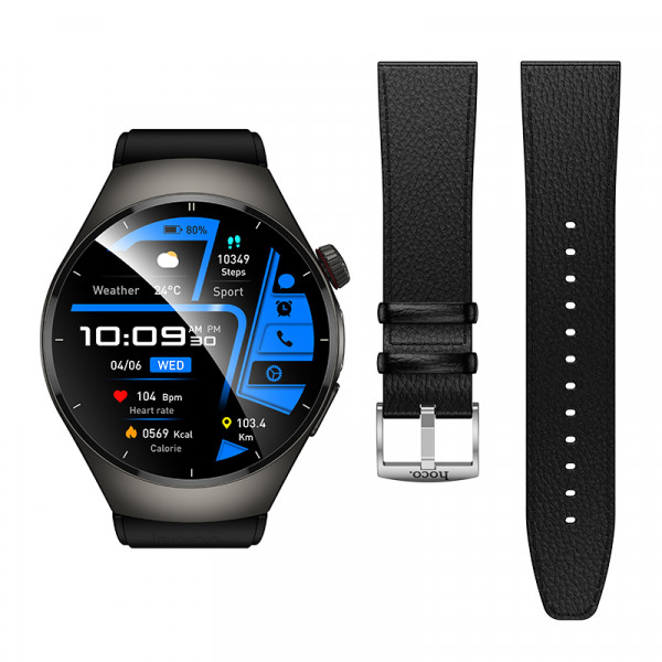 Смарт-годинник HOCO Y40 38mm. 315 mAh. IP67 Smart watch(call version) Black (6942007672078)