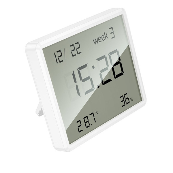 Термогігрометр HOCO HX41 Indoor electronic clock with hygrothermometer White