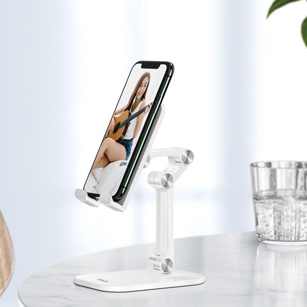 Тримач для телефона HOCO PH34 Excelente double folding desktop stand Білий
