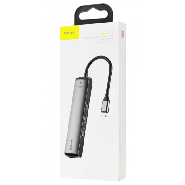 USB-хаб Baseus mechanical eye Six-in-one smart HUB docking station (Type-C to PD of HDMIUSB3.03RJ45