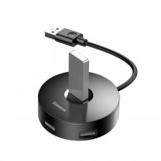 USB-хаб Baseus round box HUB adapter （USB3.0 to USB3.0*1+USB2.0*3）Чорний
