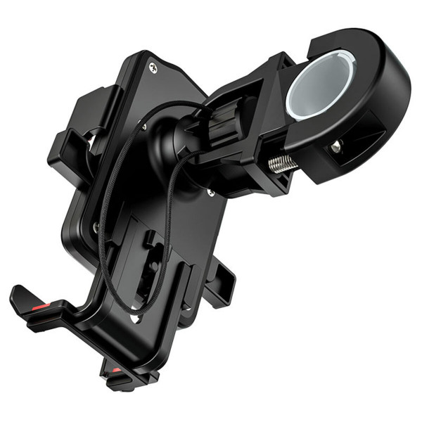 Велотримач для телефона HOCO CA73 Flying one-touch bicycle and motorcycle universal holder Black＆Red